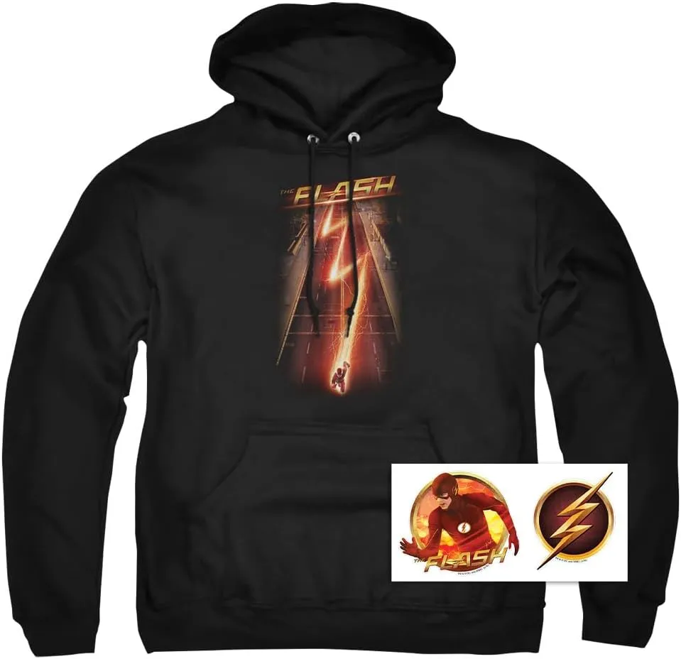 Popfunk Classic The Flash TV Series Logo Pull-Over Hoodie Sweatshirt