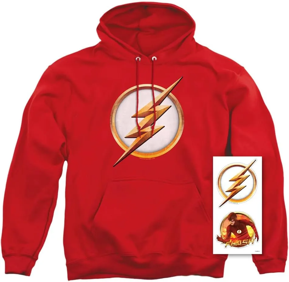 Popfunk Classic The Flash TV Series Logo Pull-Over Hoodie Sweatshirt
