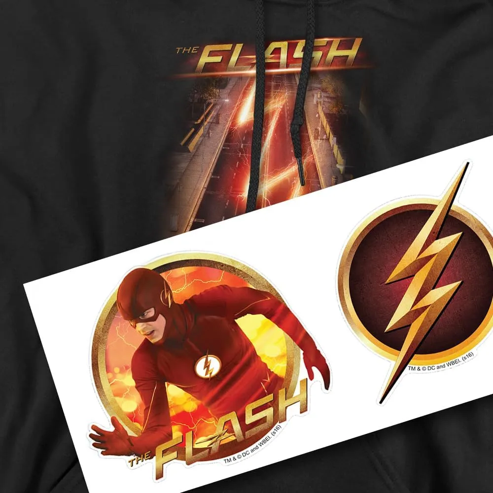 Popfunk Classic The Flash TV Series Logo Pull-Over Hoodie Sweatshirt