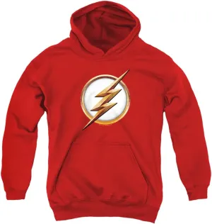 Popfunk The Flash TV Series Logo Youth Kids Boys Hoodie, Red
