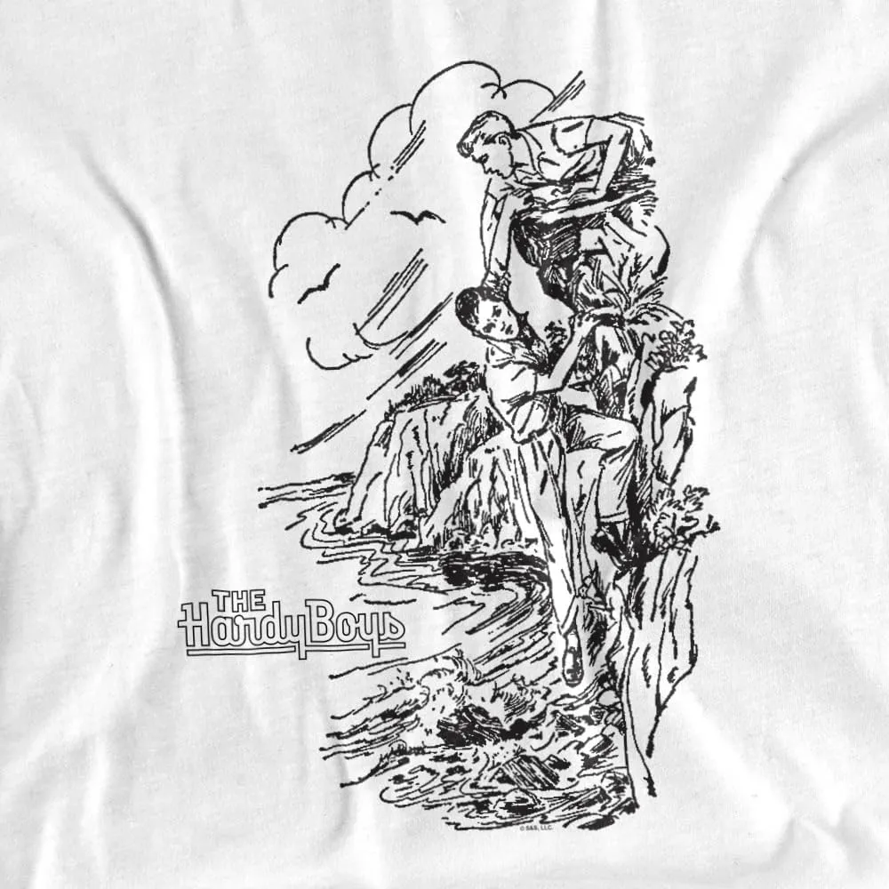 Popfunk The Hardy Boys Cliff Illustration Unisex Adult Long-Sleeve T Shirt