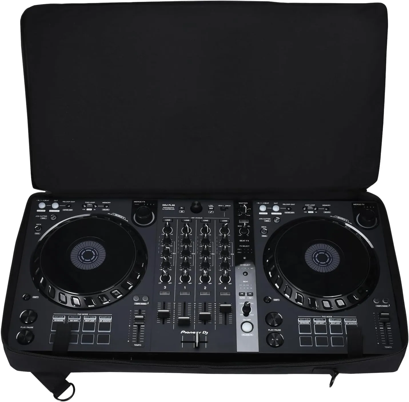 Portable Carrying Bag for Pioneer DDJ-FLX6, Adjustable Travel Storage Gig Bag for Pioneer DJ Controller with 3 accessory pockets. (DDJ-FLX6)