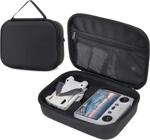 Portable Storage Bag for DJI Mini 3/3 Pro - Waterproof PU Leather Carrying Case for DJI Mini 3/3 Pro Drone and Accessories