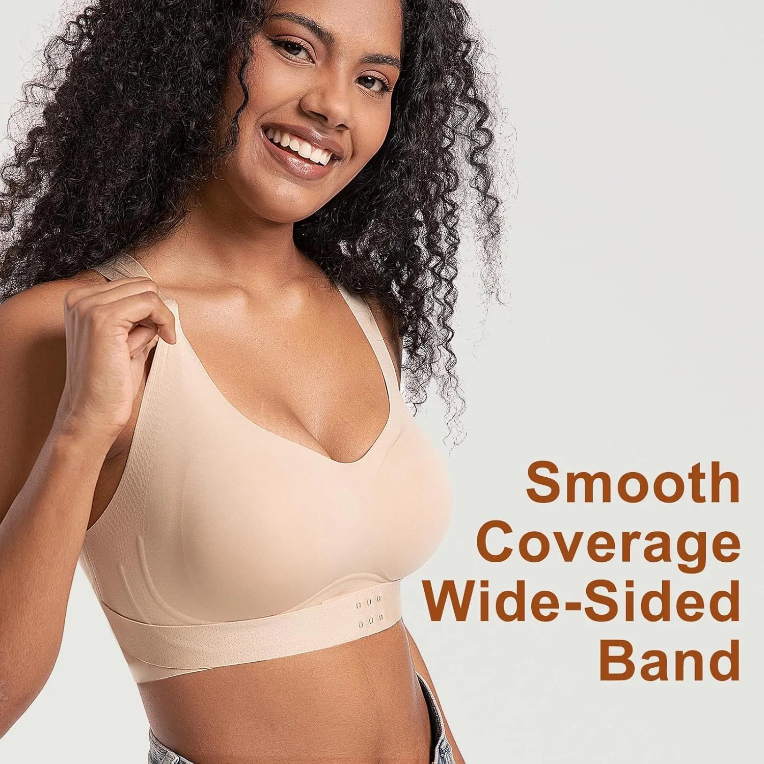 Posture Bra for Women Wireless Push Up Bralette Full Coverage Back Support Brasieres