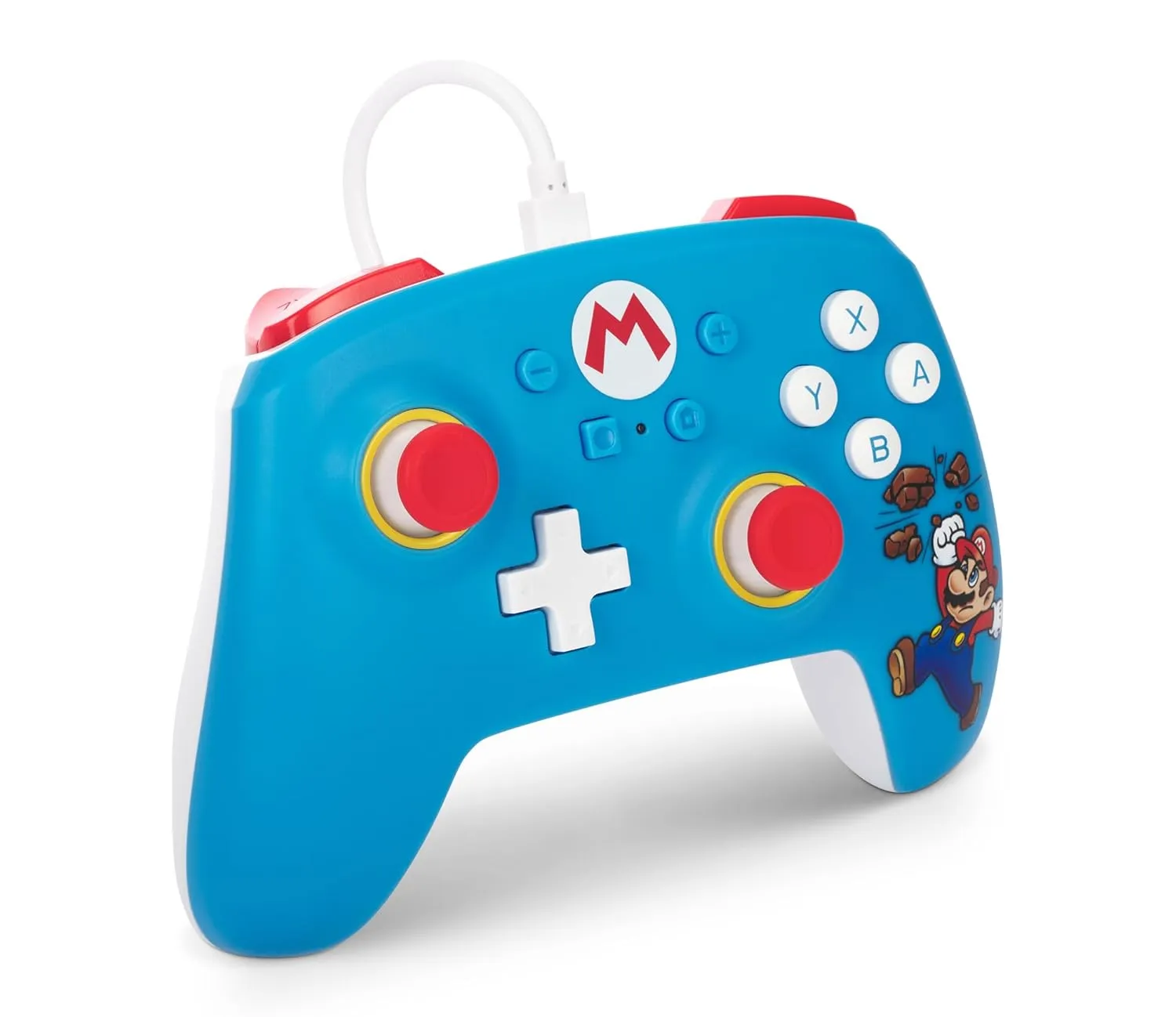 PowerA Nintendo Switch Wired Controller - Brick Breaker Mario, Mario Switch Controller, Detachable 10ft USB Cable, Plug & Play, Officially Licensed by Nintendo