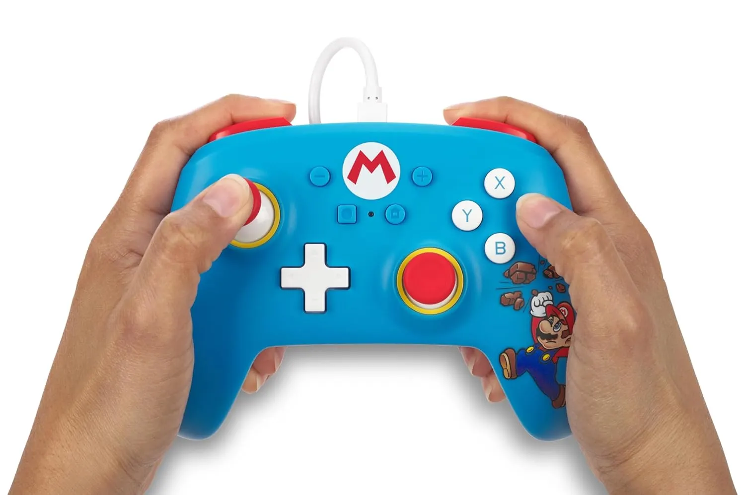 PowerA Nintendo Switch Wired Controller - Brick Breaker Mario, Mario Switch Controller, Detachable 10ft USB Cable, Plug & Play, Officially Licensed by Nintendo