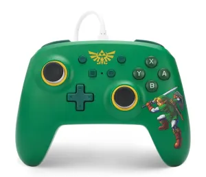 PowerA Nintendo Switch Wired Controller - Hyrule Defender, Detachable 10ft USB Cable, Plug & Play, Officially Licensed by Nintendo