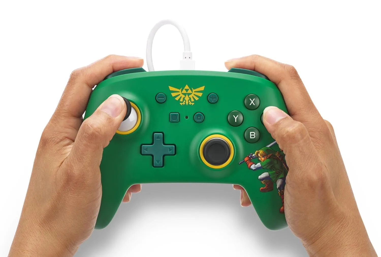 PowerA Nintendo Switch Wired Controller - Hyrule Defender, Detachable 10ft USB Cable, Plug & Play, Officially Licensed by Nintendo
