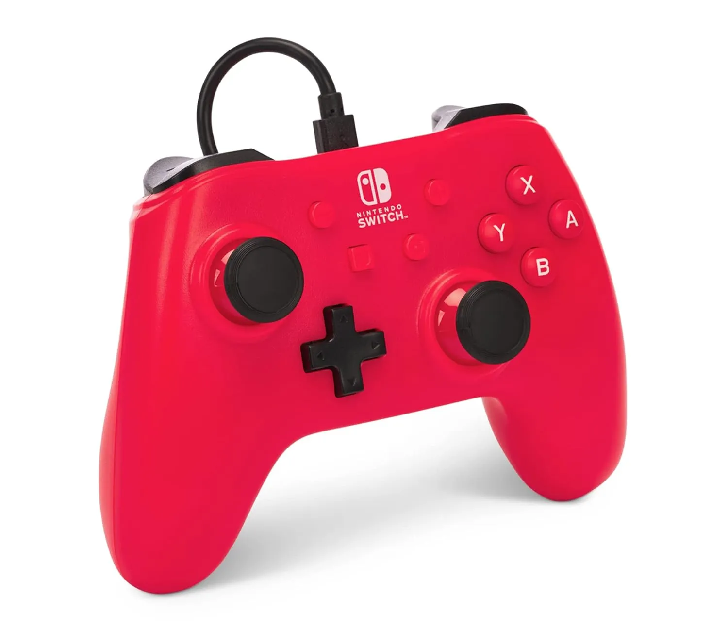 PowerA Raspberry Red USB Game Controller for Nintendo Switch