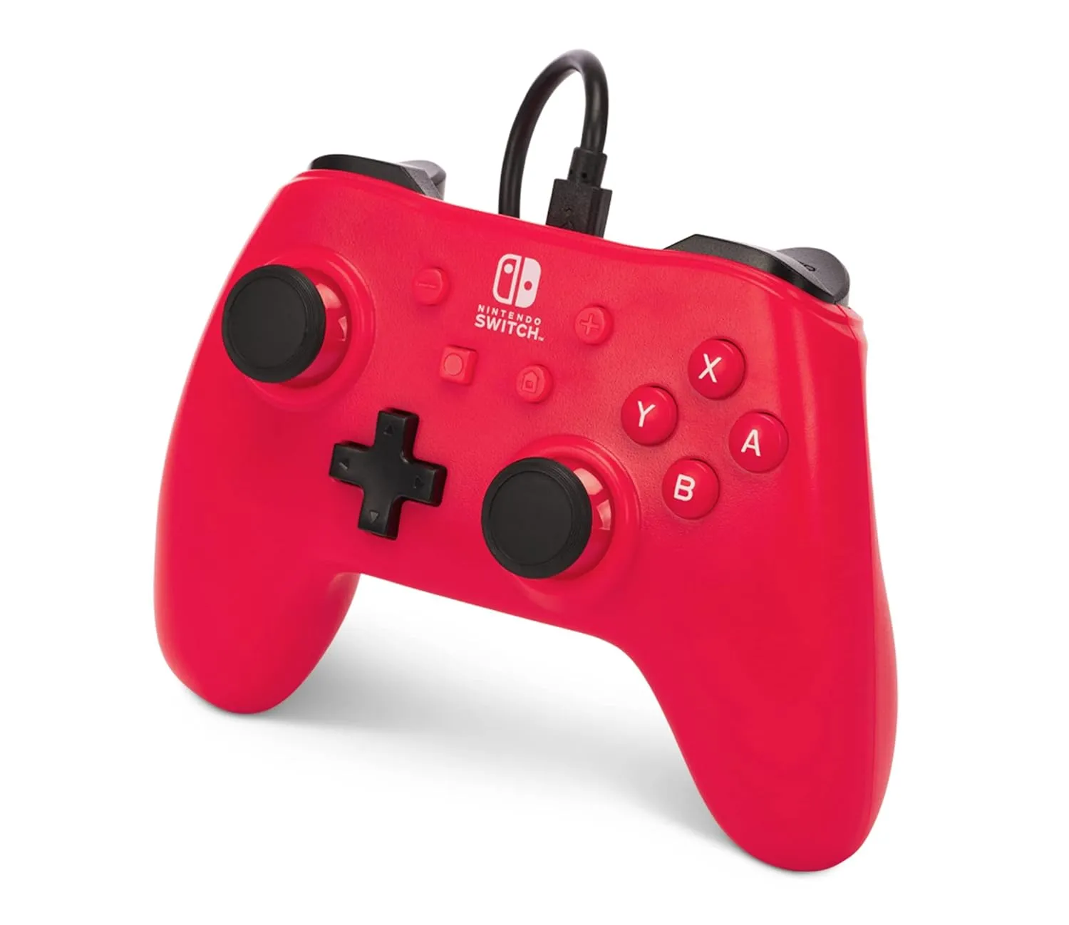 PowerA Raspberry Red USB Game Controller for Nintendo Switch