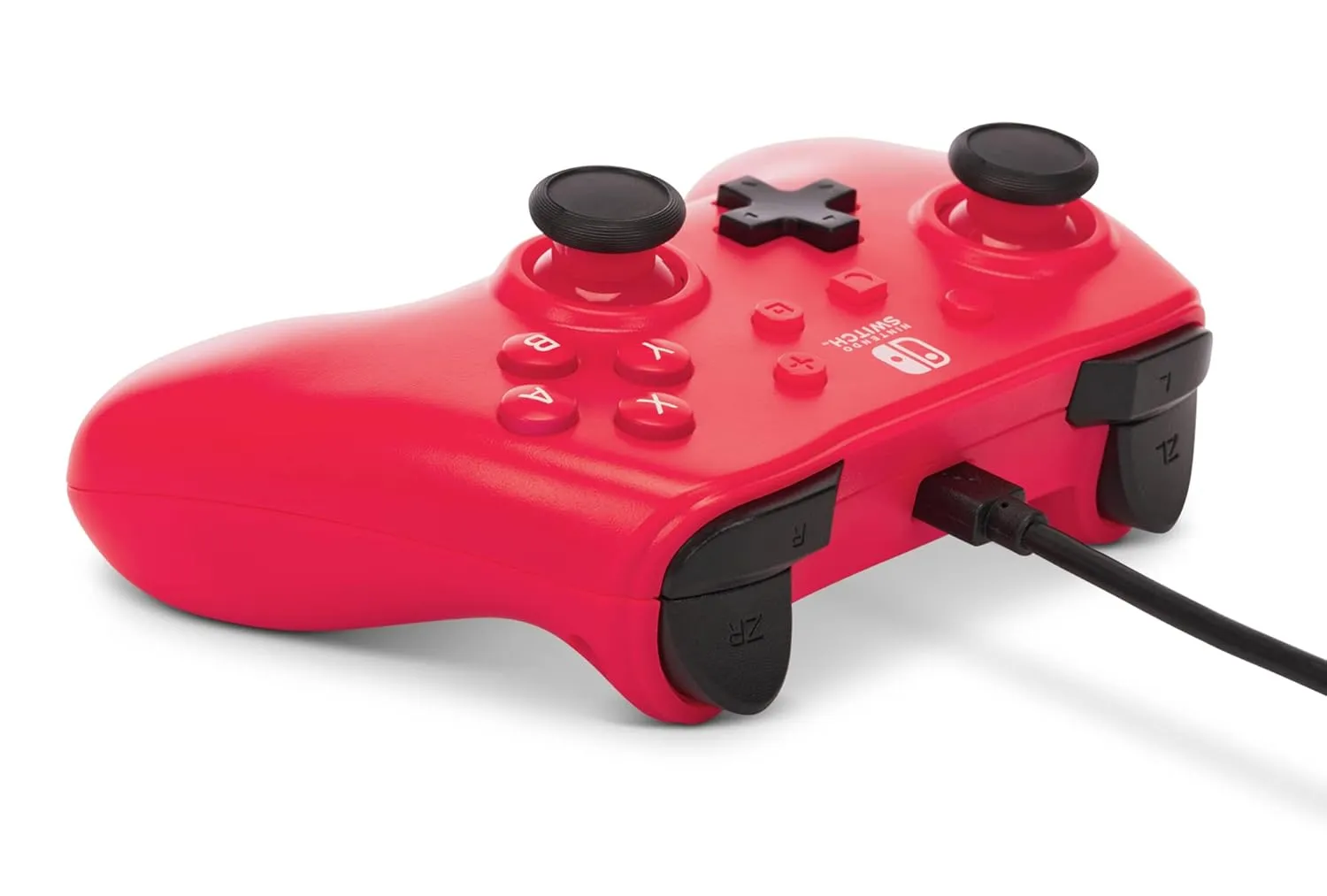 PowerA Raspberry Red USB Game Controller for Nintendo Switch