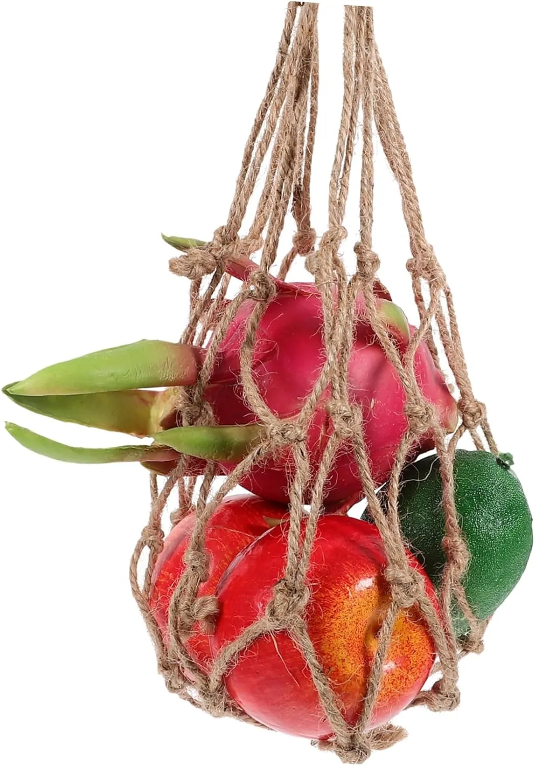 PRETYZOOM 3pcs Rope Woven Mesh Bag Mesh Grocery Bag Vegetable Storage Bags Vegetable Bags Grocery Reusable Woven