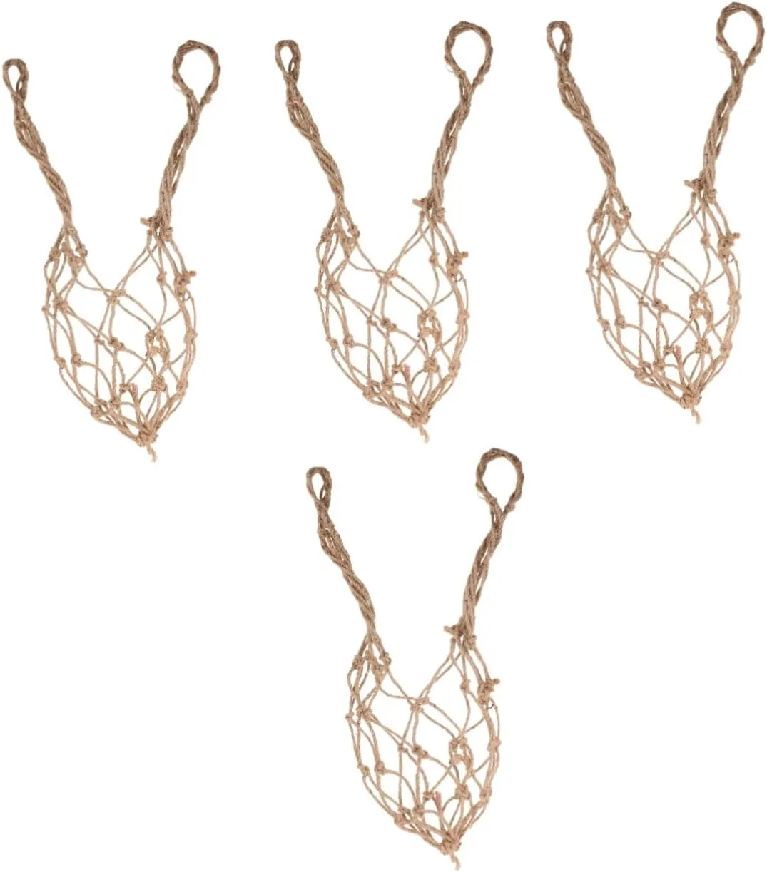 PRETYZOOM 3pcs Rope Woven Mesh Bag Mesh Grocery Bag Vegetable Storage Bags Vegetable Bags Grocery Reusable Woven