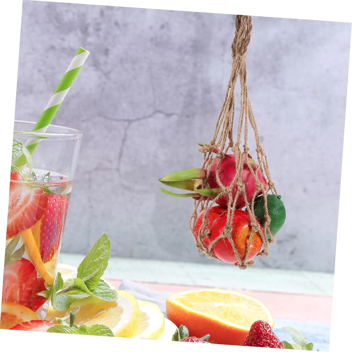 PRETYZOOM 3pcs Rope Woven Mesh Bag Mesh Grocery Bag Vegetable Storage Bags Vegetable Bags Grocery Reusable Woven