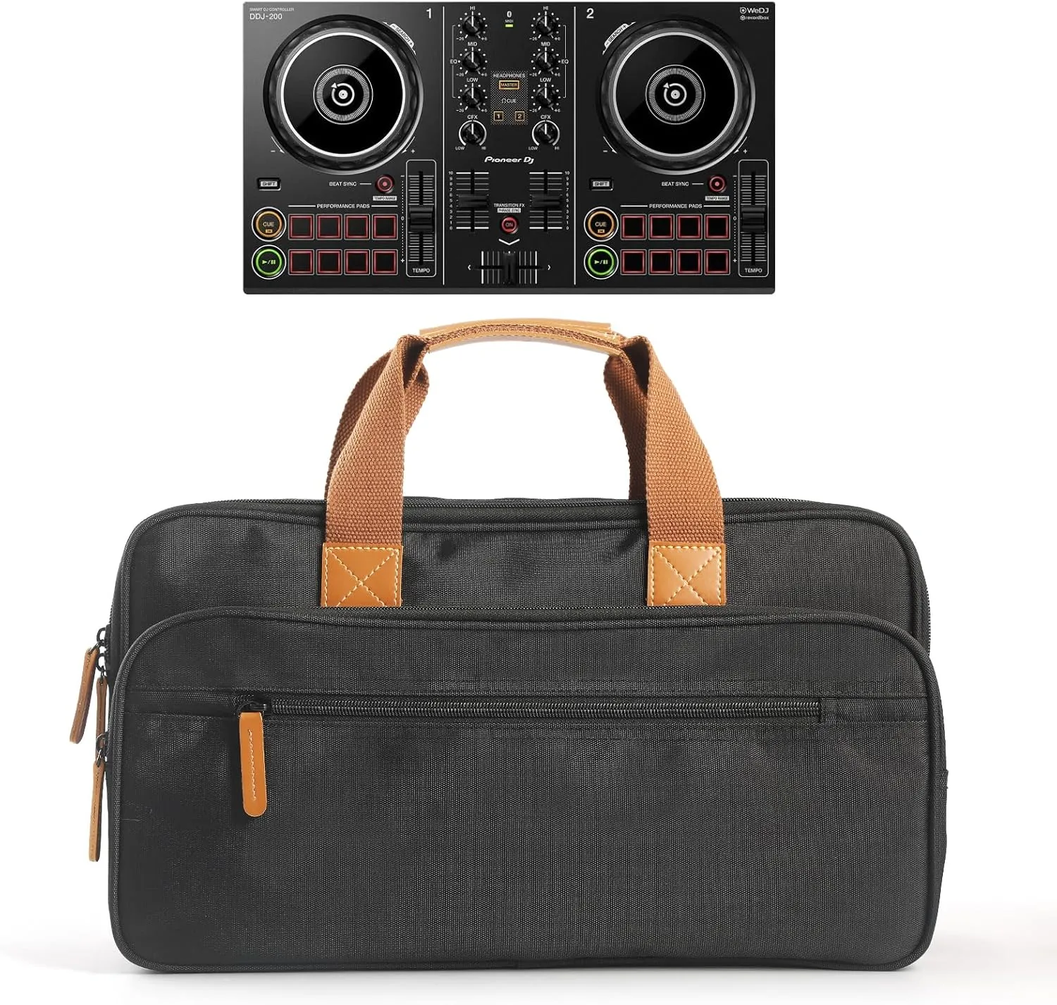 Protector Bag Storage Case, Tote Bag for Pioneer DJ DDJ-200, Travel Carrying Case for Numark Party Mix II, Compact DJ Controller Padded Carry Case (For DDJ-200)