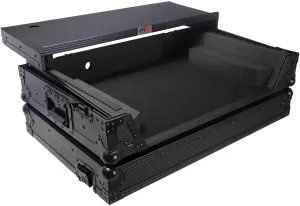 ProX Flight Case For RANE ONE DJ Controller with Sliding Laptop Shelf, 1U Rack, and Wheels - High-Density Protective Foam for Interior Support - Finish on Laminated 3/8" Plywood - XS-RANEONE WLT
