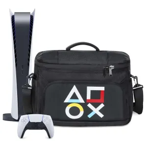 Ps5 Bag pS5 Case Storage Bag for pS5 /Ps5 Slim Controller Console pS5 Pro Travel Carrying Case for pS5 Slim Disc Gaming mice USB Cable Charger & Accessories