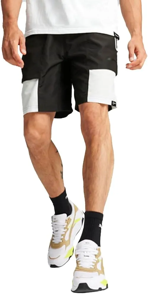 PUMA Mens Amg Statement Woven Shorts Casual Bottoms Casual - Black - Size XL