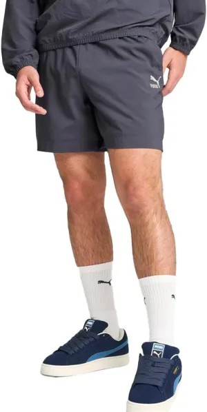 PUMA Mens Classics 6 Inch Woven Shorts Casual Bottoms Casual Drawstring - Grey - Size XL