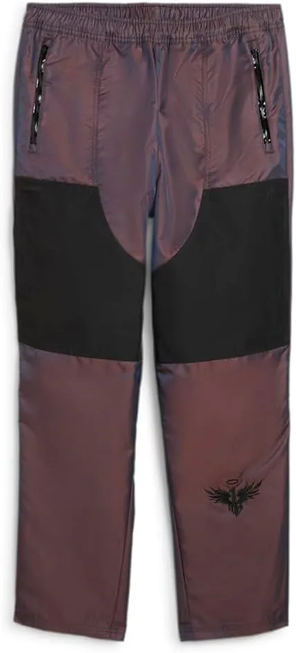 PUMA Mens Melo Iridescent Woven Pants Casual Pockets - Purple - Size S