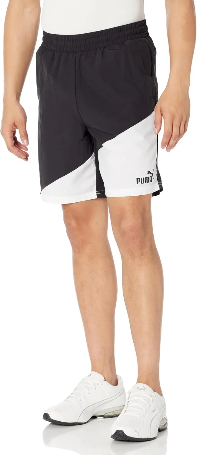 PUMA Men's Power Colorblock Woven 8" Shorts