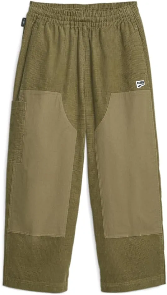 PUMA Womens Downtown Corduroy Drawstring Pants Casual - Brown - Size XL