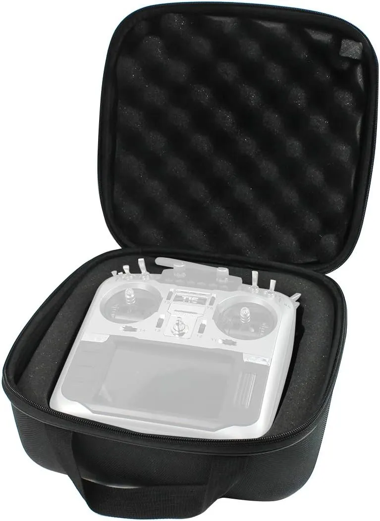 QWinOut Universal Carrying Bag for Jumper T18 T16 PRO/RadioMaster TX16S/ 9ET07 / AT9S / AT10/ WFLY 7 9 /FUTABA/Flysky/FRSKY X9D Radio, RC Transmitter Storage Bag Waterproof Shockproof Protector