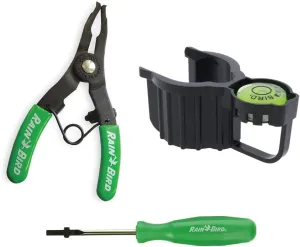 Rain-bird Irrigation Lawn Sprinkler System OEM Pull Up Hold Up Bubble Level Adjustment Tool Screwdriver Spray Head Pop Up Set