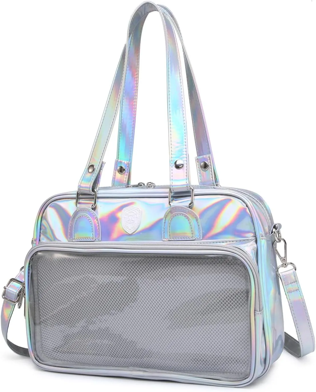 RAINBOW SMILE Ita Bag kawaii Shoulder Bag Messenger Bag Crossbody Kawaii Pin Display Bag for Cosplay