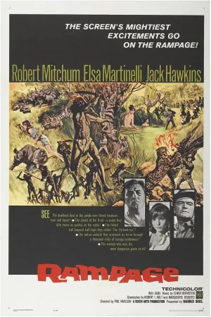 Rampage 1963 - Robert Mitchum - Vintage Classic Movie Poster-8 x 12 Inches - US/CAN only