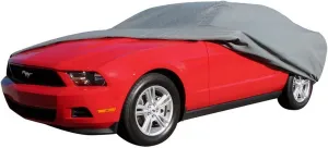 RAMPAGE PRODUCTS Custom Vehicle Cover for Ford Mustang | With Lock, Cable & Storage Bag, 4-Layer, Breathable, Grey | 1600 | Fits 2005-2014 Ford Mustang