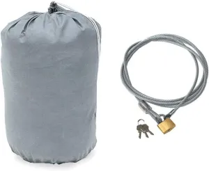 RAMPAGE PRODUCTS EasyFit Car Cover for 15' 1" - 16' Vehicles | 4-Layer, Lock, Cable & Storage Bag, Polypropylene, Grey | 1304 | Fits 15' 1" - 16' Vehicles