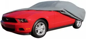 RAMPAGE PRODUCTS EasyFit Car Cover for 16' 1" - 17' Vehicles | 4-Layer, Lock, Cable & Storage Bag, Polypropylene, Grey | 1305 | Fits 16' 1" - 17' Vehicles
