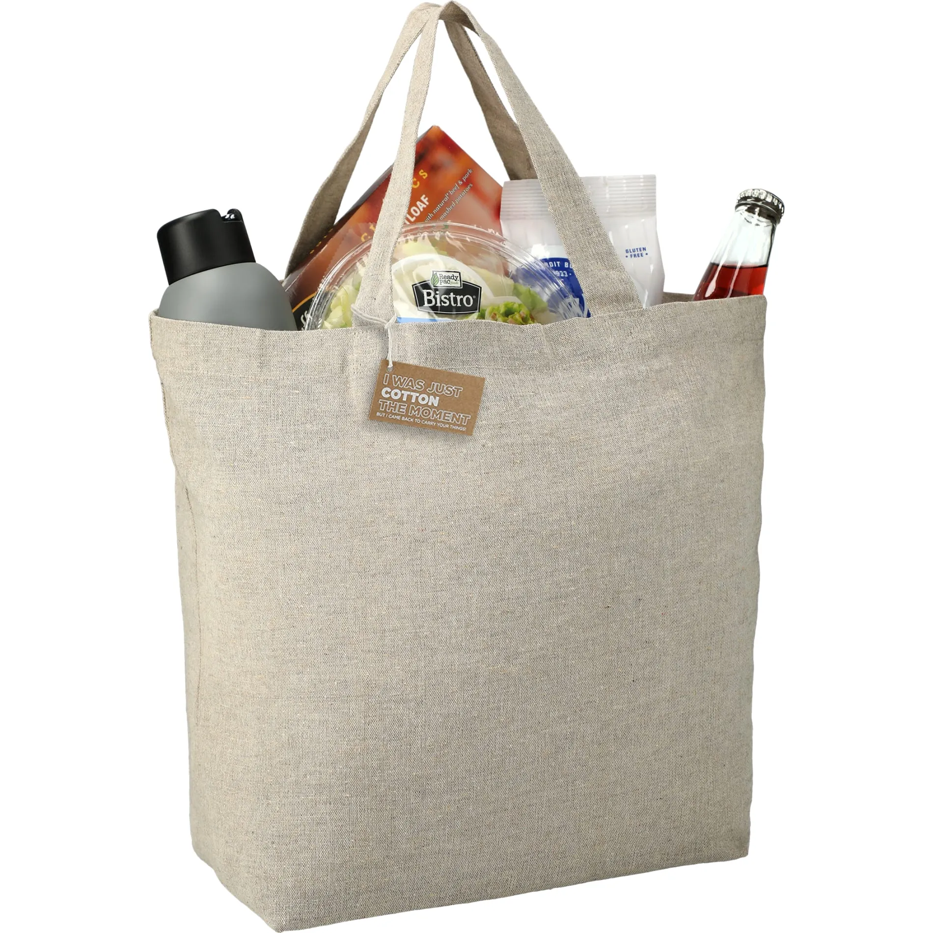 Recycled 5oz Cotton Twill Grocery Tote