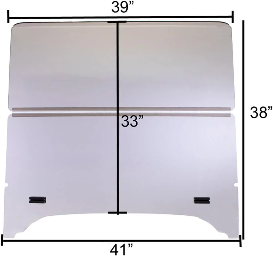 RED DOT Storm Body Folding Windshield for EZGO TXT (94-Up) Golf Carts with Storm Body Kit and 3/4" Roof Supports