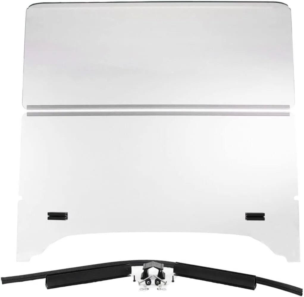 RED DOT Storm Body Folding Windshield for EZGO TXT (94-Up) Golf Carts with Storm Body Kit and 3/4" Roof Supports