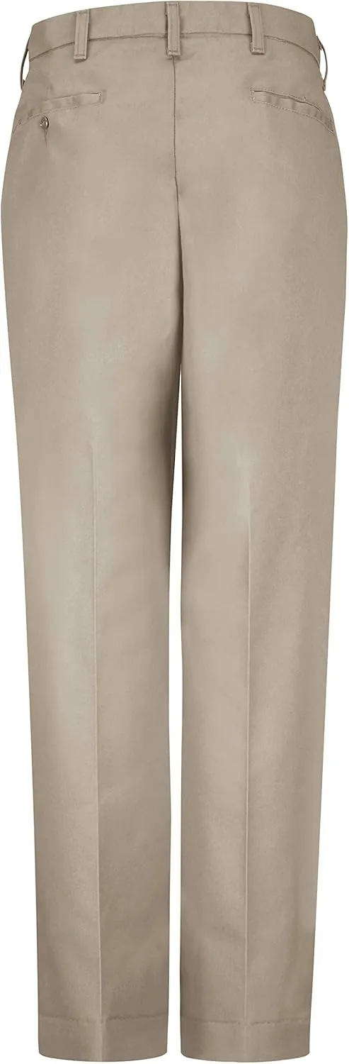 Red Kap Men's Wrinkle-Free Regular Fit Twill Blend Work Pants