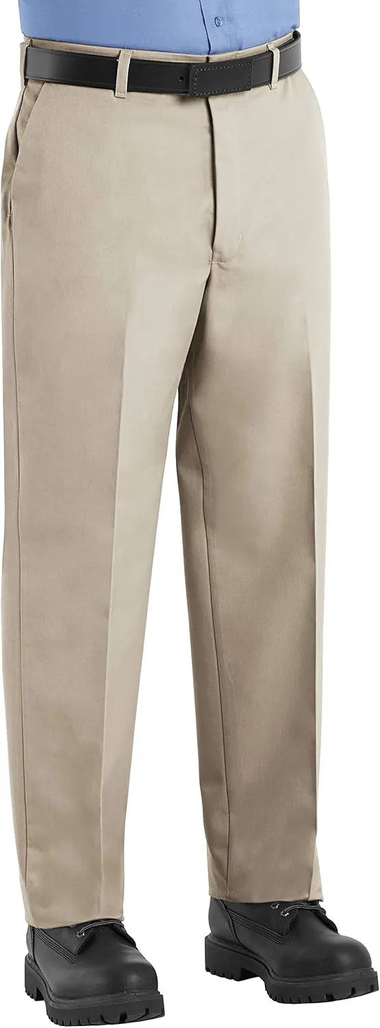 Red Kap Men's Wrinkle-Free Regular Fit Twill Blend Work Pants