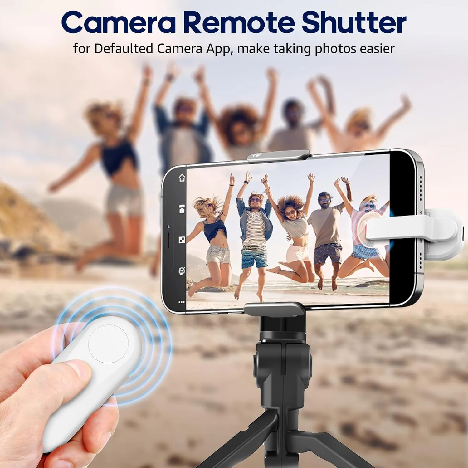 Remote Control Page Turner for Kindle Paperwhite Oasis Kobo eReaders, Camera Camcorder Remote Controls, Page Turner Clicker for ipad Tablets Reading Novels with Wrist Strap Storage Bag