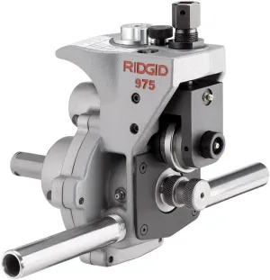 RIDGID 25638 Model 975 2-in-1 Portable Combo Roll Grooving Machine, 1/2" to 6" Pipe Capacity, Manual Use or Power Drive Mount, Small