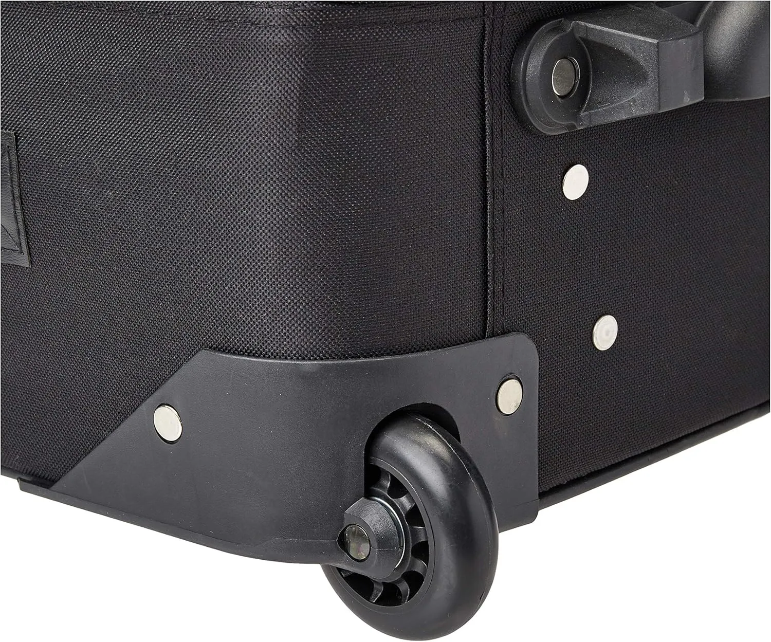 Rockland Fashion Softside Upright Luggage Set, Expandable, Black Plaid, 2-Piece (14/19)