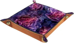Romantic Rose Star River Stacking Jewelry Organizer Trays, Small Desk Drawer Earring Tray, Women's Girls Bracelet Storage, Key Tray for Entryway, Decorative Ring Organizer