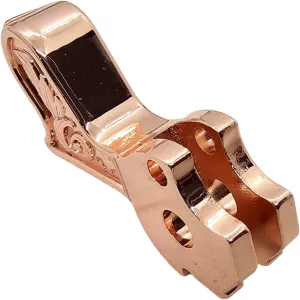 Rose Gold-Plated Scroll Design Hammer â€“ Decorative Replica Accessory Compatible with 1911-Style Display or Model Builds