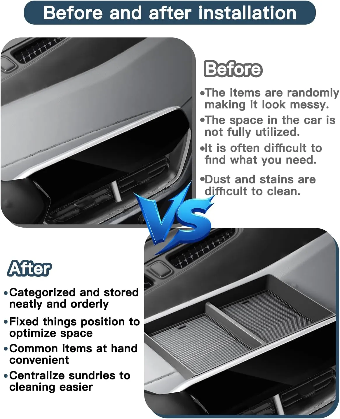 Ruiya 2024 2025 Trax Behind Screen Organizer,for 2024 Chevy Trax Accessories Dash Storage Tray Compatible with 2024 2025 Chevy Trax LT/2RS/ACTIV