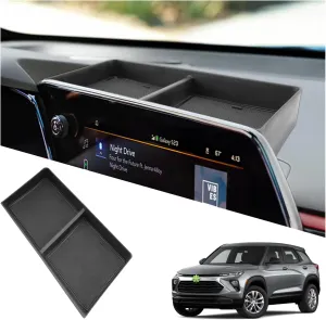 Ruiya 2024 2025 Trax Behind Screen Organizer,for 2024 Chevy Trax Accessories Dash Storage Tray Compatible with 2024 2025 Chevy Trax LT/2RS/ACTIV