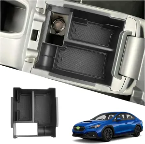 Ruiya 2024 WRX Console Organizer,for Subaru WRX Manual Accessories ABS Material Armrest Console Glove Tray Compatible with 2022 2023 2024 Subaru WRX (Only Fit WRX 6MT)