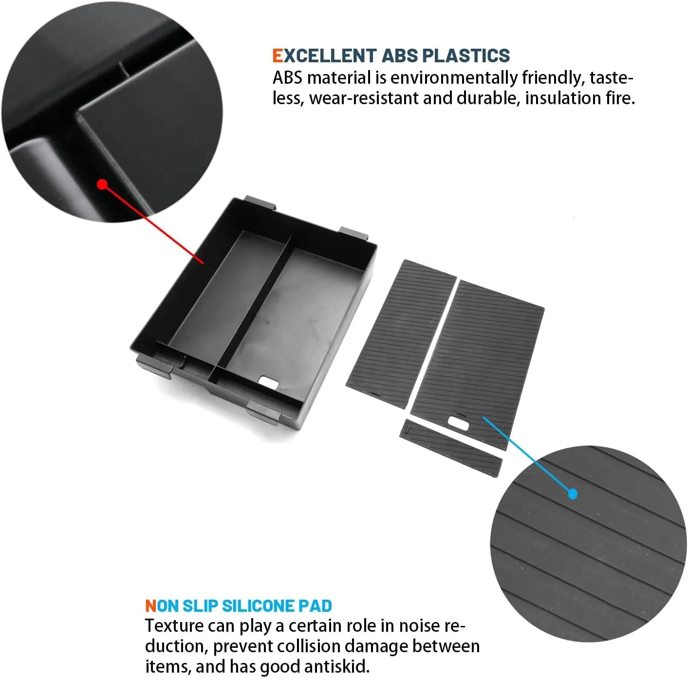 Ruiya Center Console Organizer for Nissan Titan Armrest Console Organizer,for Nissan Titan 2016-2025 Accessories Console Organizer Compatible with 2016-2019 2020 2021 2022 2023 2024 2025 Nissan Titan