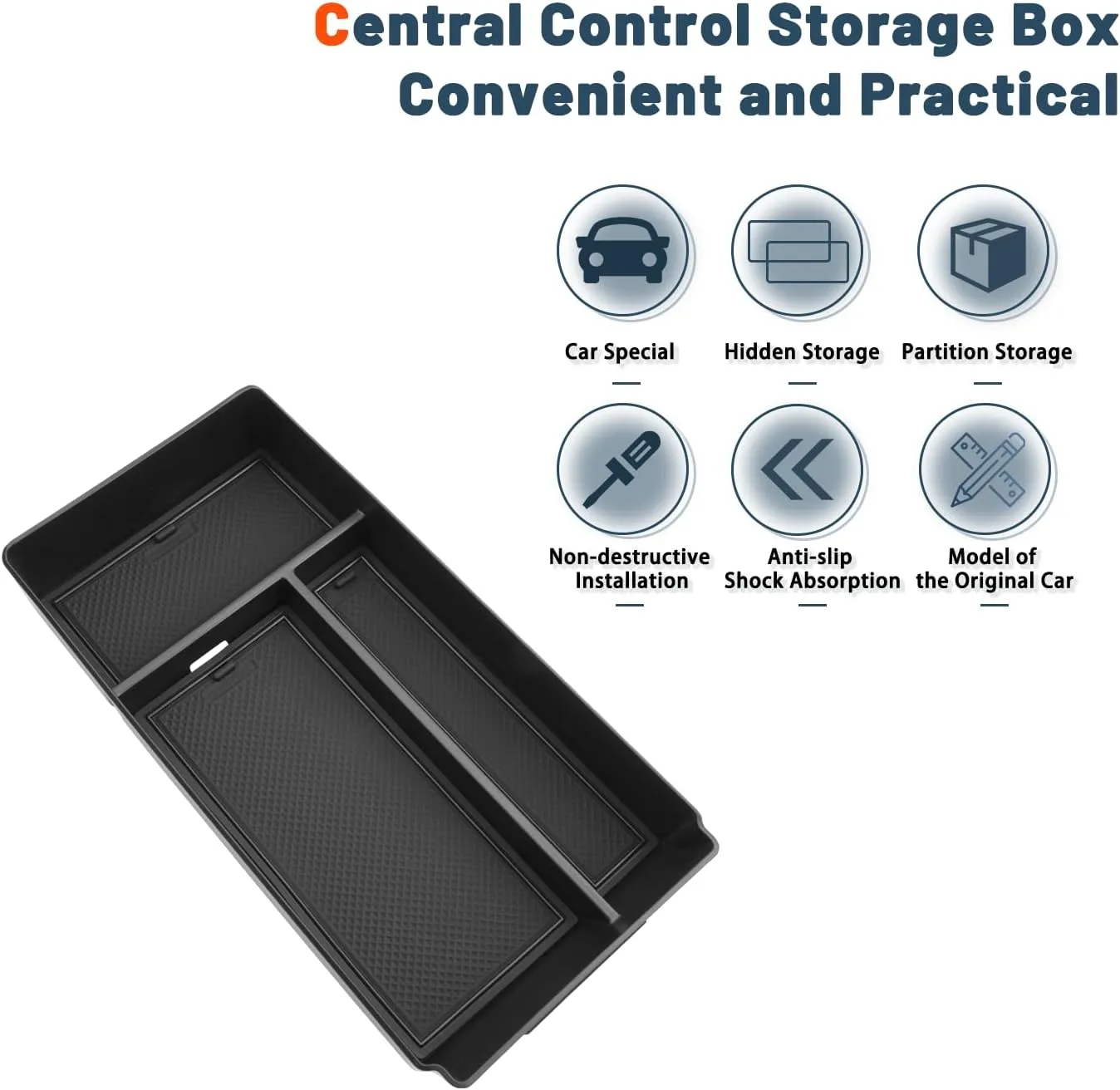 Ruiya G-Class G500/G350/W463/W464 Center Console Organizer for Mercedes Benz G-Class Accessories Middle Console Organizer Compatible with 2018 2019 2020 2021 2022 2023 2024 Benz G-Class