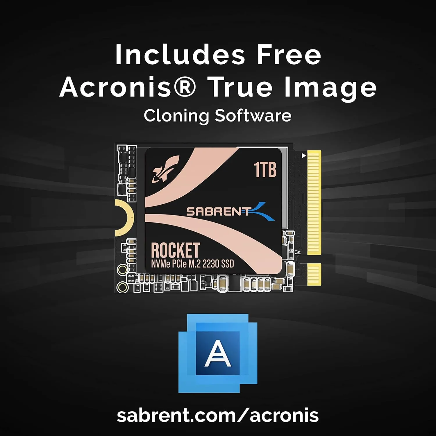 SABRENT Rocket 2230 NVMe 4.0 1TB High Performance PCIe 4.0 M.2 2230 SSD [SB-2130-1TB]