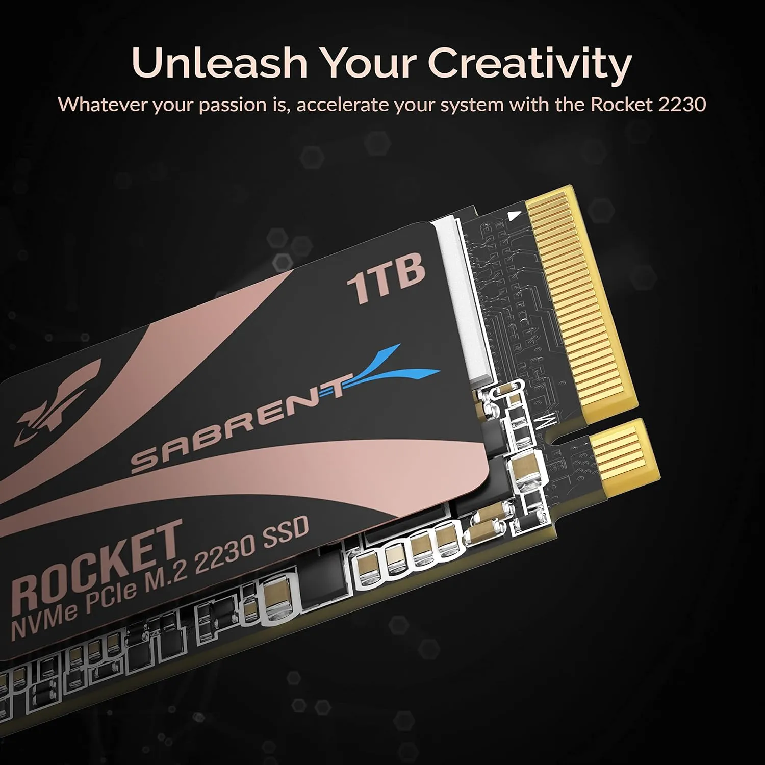 SABRENT Rocket 2230 NVMe 4.0 1TB High Performance PCIe 4.0 M.2 2230 SSD [SB-2130-1TB]